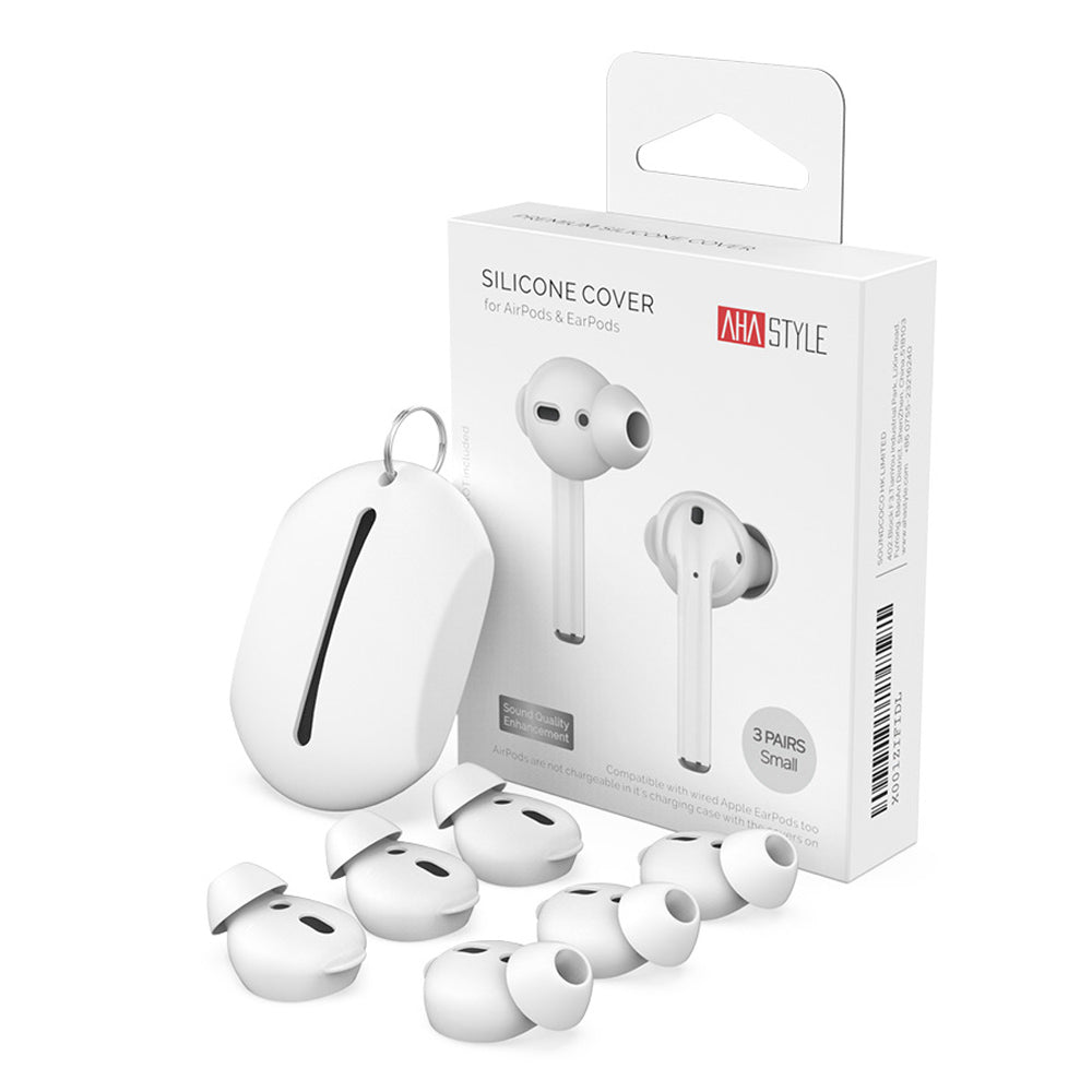 AHASTYLE PT40 3 Pairs Replacement Earbuds Cap for Apple AirPods with Charging Case (2016) (2019) AirPods with Wireless Charging Case (2019) Silicone Eartips Cover Size: L AHASTYLE PT40 3 Pairs Replacement Earbuds Cap for Apple AirPods with Charging Case (2016) (2019) AirPods with Wireless Charging Case (2019) Silicone Eartips Cover Size: L